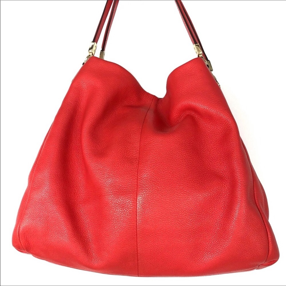 COACH Madison Phoebe pebbled leather hobo